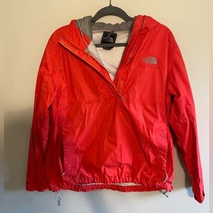 Northface light jacket/raincoat - half zip pullover, size large